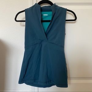 Lululemon Turquoise V-neck Tank Top